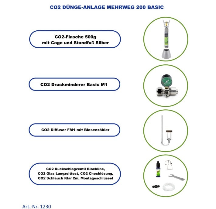CO2 Dünge Anlage Mehrweg 200 Basic (1230)