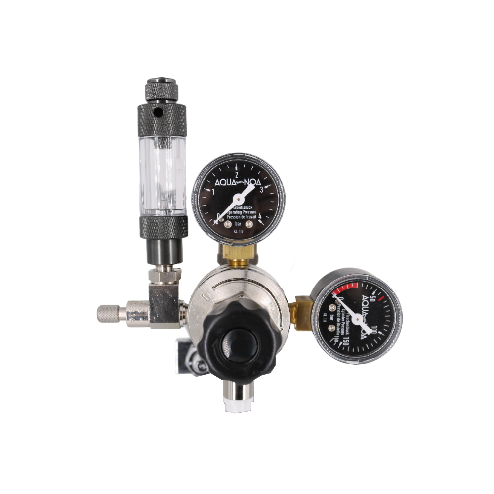 AQUA-NOA CO2 Druckminderer Profi M1-BZ inklusiv Blasenzähler, Rückschlagventil Mehrweg (1601)