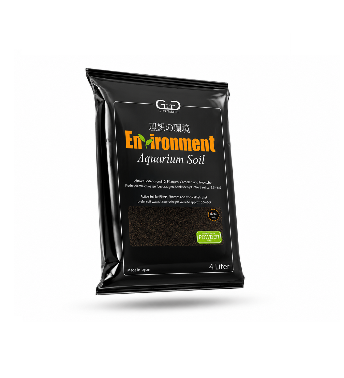GlasGarten Environment Aquarium Soil Powder | 4 Liter