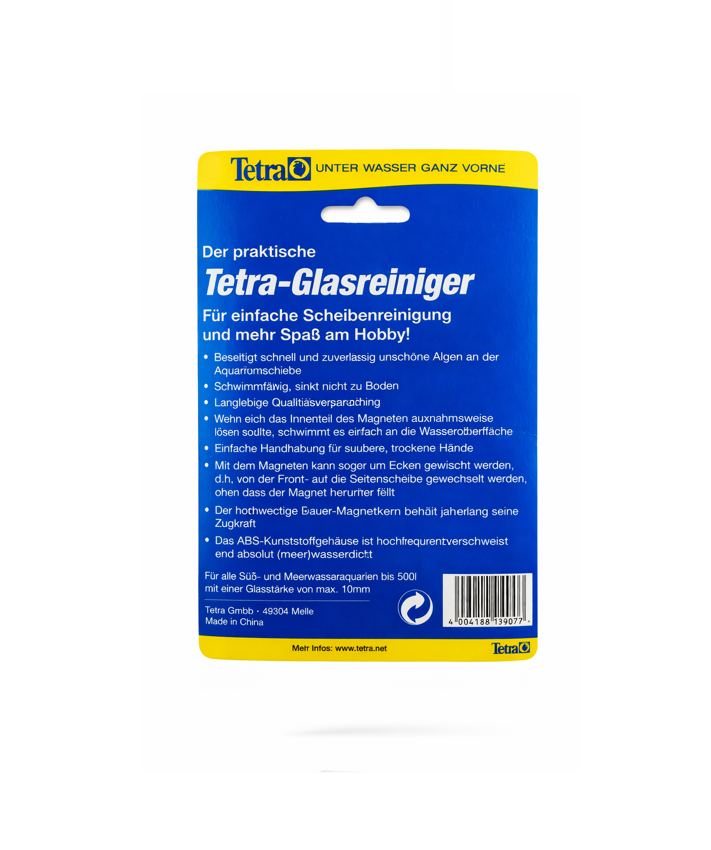 Tetra-Glasreiniger Magnet Algenreiniger Aquarium Scheibenreiniger Nemo