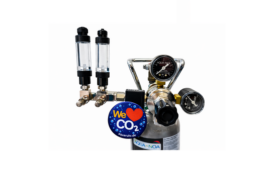 CO2 Druckminderer Profi Mehrweg MVR Twin Blasenzähler Verteiler (1122)