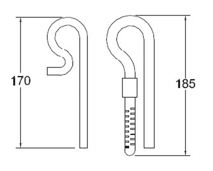 Chihiros Metall Ein- und Ausströmerrohr S (Jet Pipe Set) | 9/12 mm