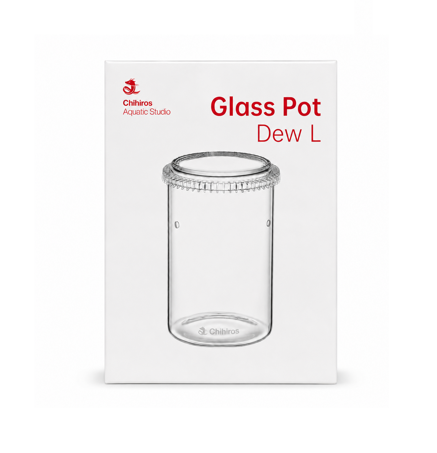 Chihiros Glass Pot Dew L | 2700ml | Glasbehälter für Pflanzen
