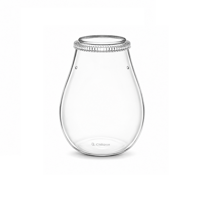 Chihiros Glass Pot Dew Shaped | 3250 ml | Stilvoller Glasbehälter für Pflanzen & kreative Arrangements