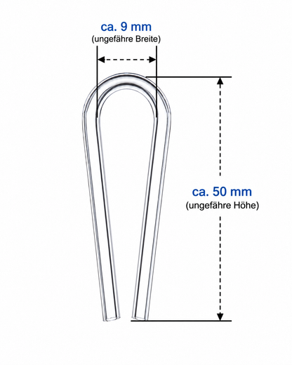 Chihiros U-Clip 4-teilig – Saubere Schlauchführung für 4/6 mm CO₂-Schläuche im Aquarium