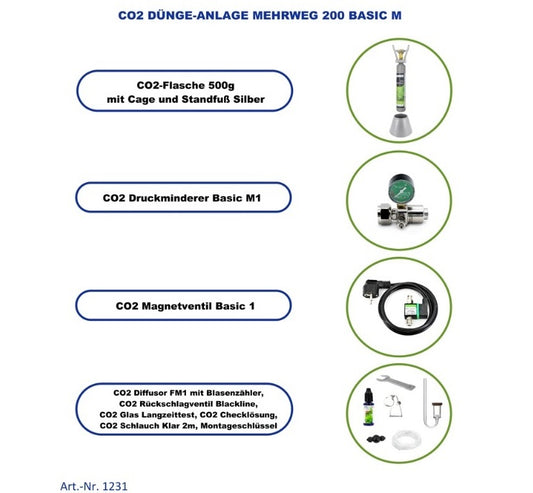 CO2 Dünge Anlage Mehrweg 200 Basic M (1231)