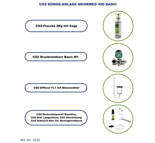 CO2 Dünge Anlage Mehrweg 400 Basic (1232)