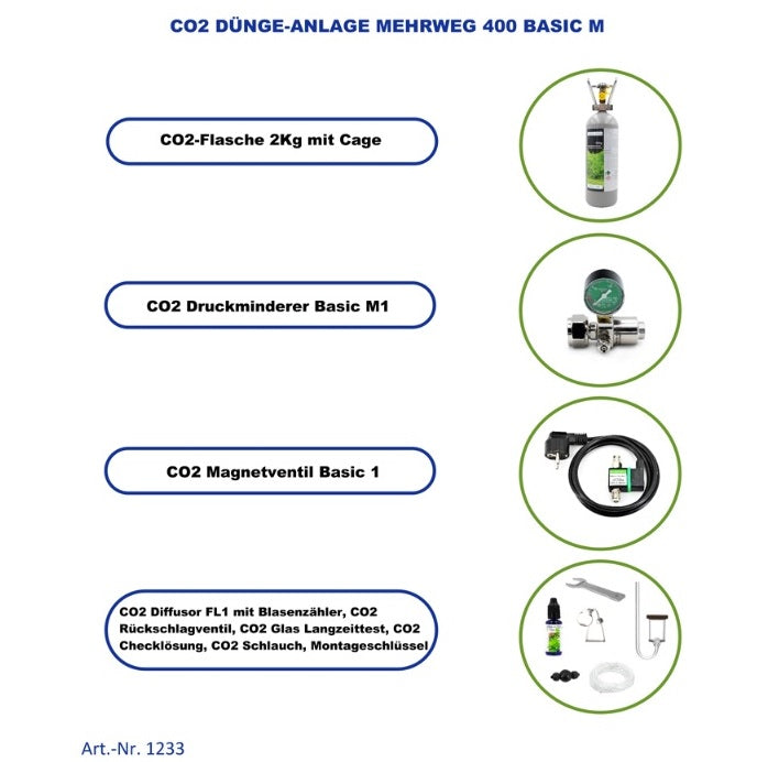 CO2 Dünge Anlage Mehrweg 400 Basic M (1233)