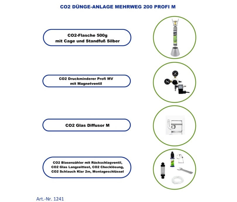 CO2 Dünge Anlage Mehrweg 200 Profi M (1241)