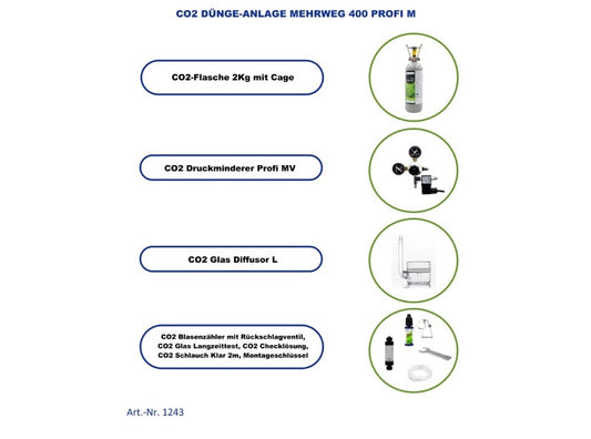 CO2 Dünge Anlage Mehrweg 400 Profi M (1243)