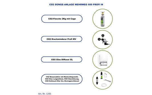 CO2 Dünge Anlage Mehrweg 600 Profi M (1245)