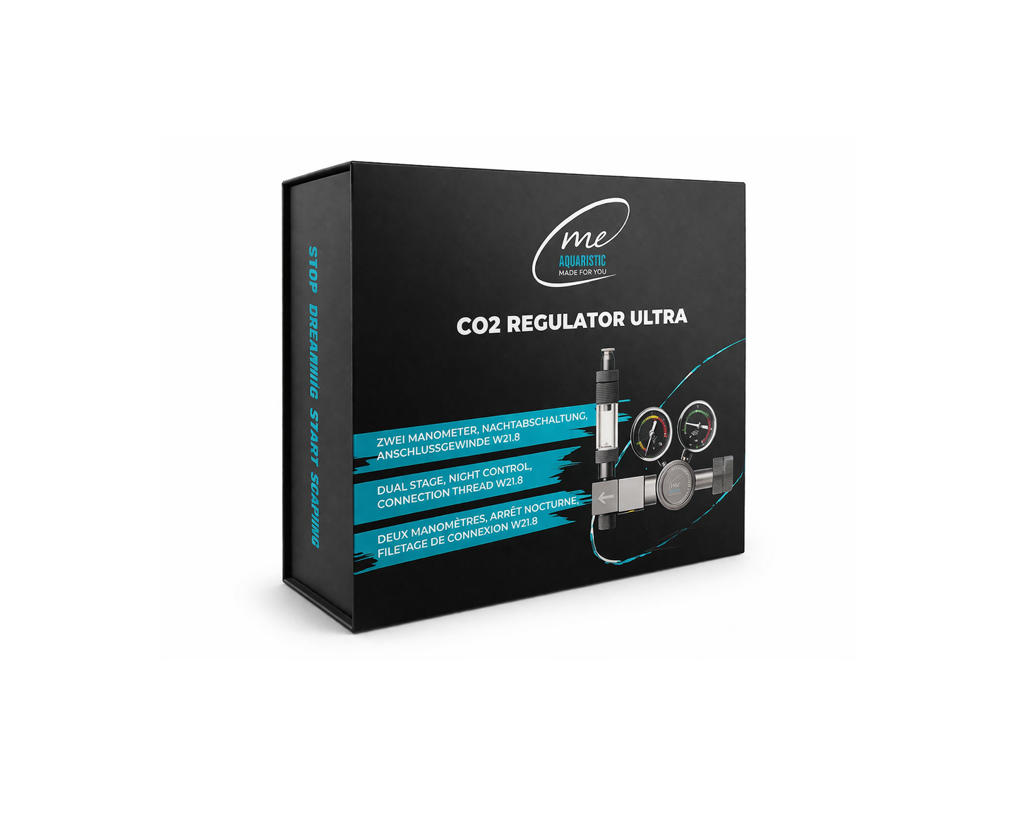 Me Aquaristic CO2 Regulator Ultra – Druckminderer für Mehrweg Anschluss