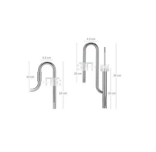 AQUA-NOA Skimmer Edelstahl Set (Filter Ein-/Auslauf) 12/16|16/22 mm (7080|7081)