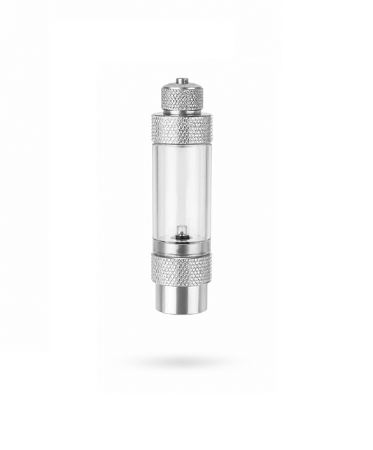 CO₂-Blasenzähler silber 2in1 - Eingang 1/8" Innengewinde