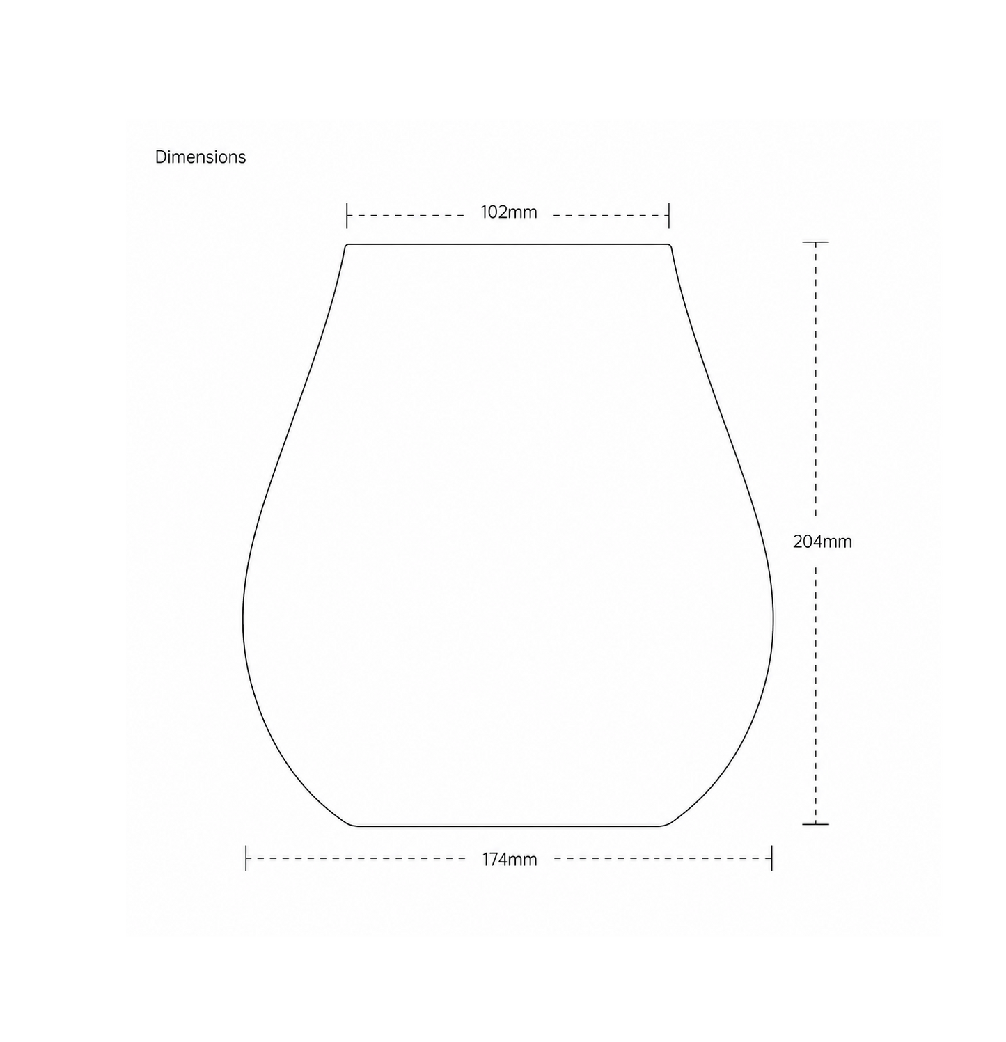 Chihiros Glass Pot Dew Shaped | 3250 ml | Stilvoller Glasbehälter für Pflanzen & kreative Arrangements