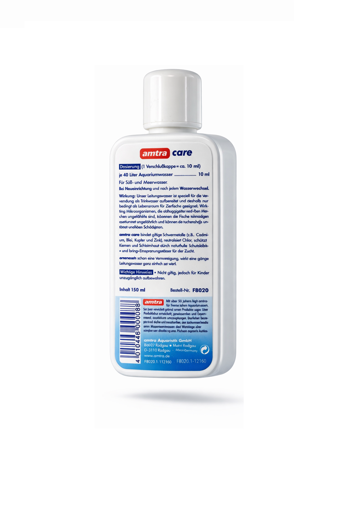 amtra system care – 150ml Wasserpflege für gesundes Aquariumwasser (26,60€/Liter)