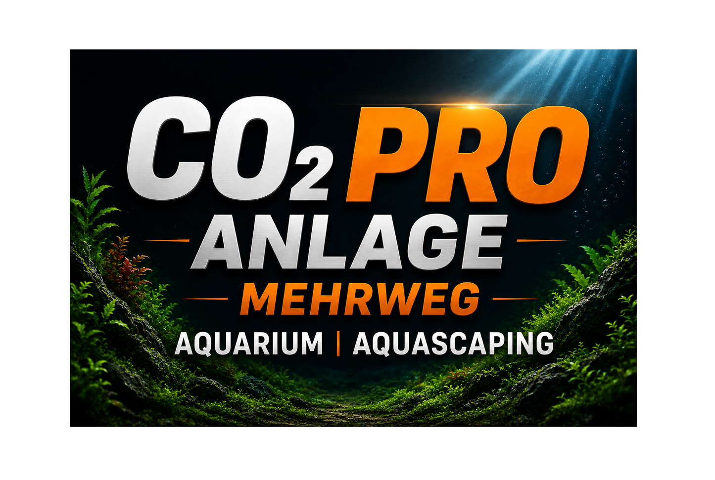 AQUA RUHR CO₂ Mehrweg Anlage PRO Aquascaping bis 400 Liter