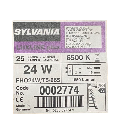 Sylvania Luxline Plus T5 FHO 24W/865 – 6.500 K Tageslichtweiß (G5)
