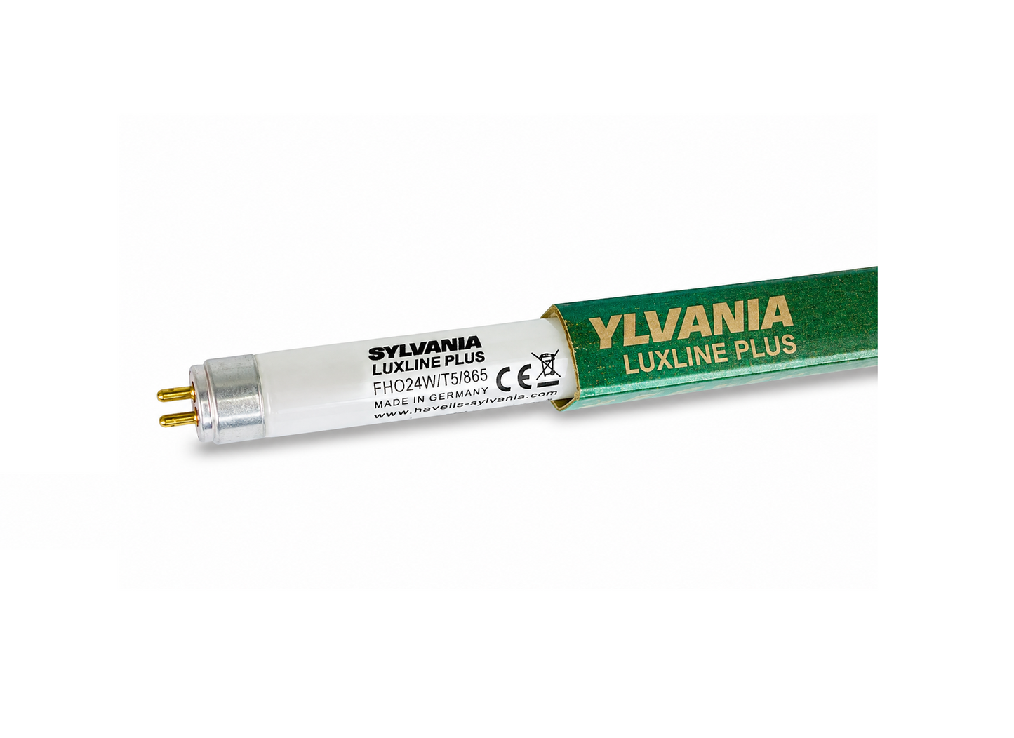 25 x Sylvania Luxline Plus T5 FHO 24W/865 – 6.500 K Tageslichtweiß