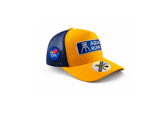 AQUA RUHR Trucker Cap im Snapback-Style "We Love CO2"| Ruhrpott | Förderturm