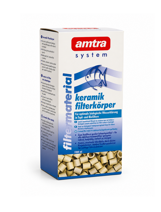 Amtra Keramik Filterkörper 1000ml Filtermaterial Süß- und Meerwasser Aquarium