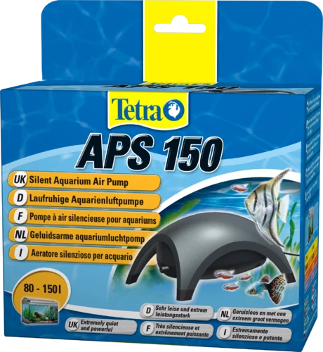 Tetra APS 150 Aquarium Luftpumpe - leise Membranpumpe für Aquarien von 80-150 L