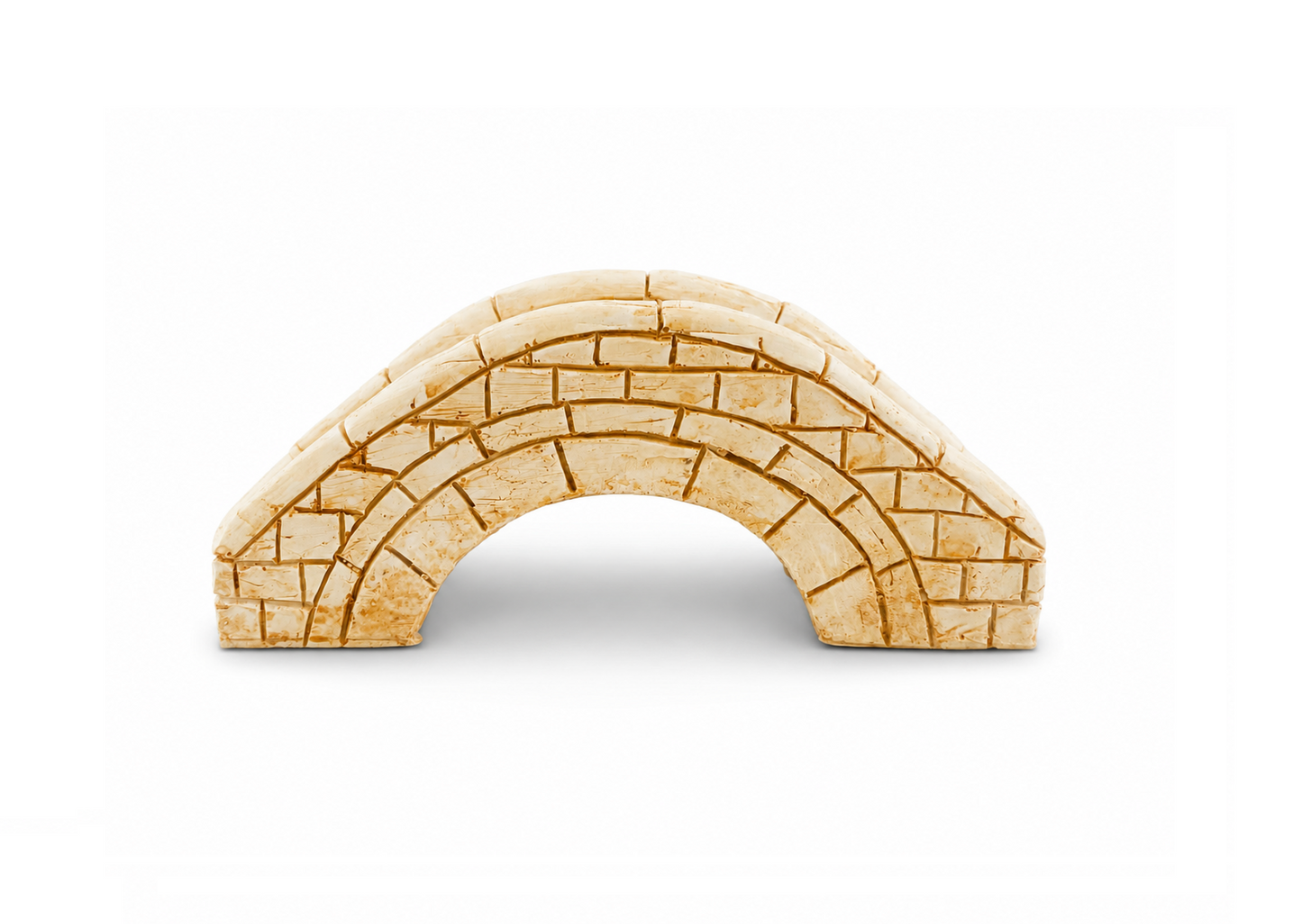 Aquarium Steinbrücke 14cm | Deko Brücke für Aquascaping, Garnelenaquarium und Terrarium