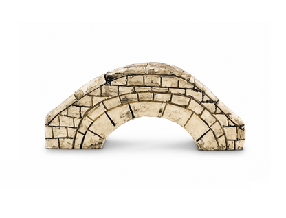 Aquarium Steinbrücke 14cm | Deko Brücke für Aquascaping, Garnelenaquarium und Terrarium