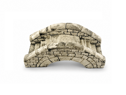 Aquarium Steinbrücke 14cm | Deko Brücke für Aquascaping, Garnelenaquarium und Terrarium