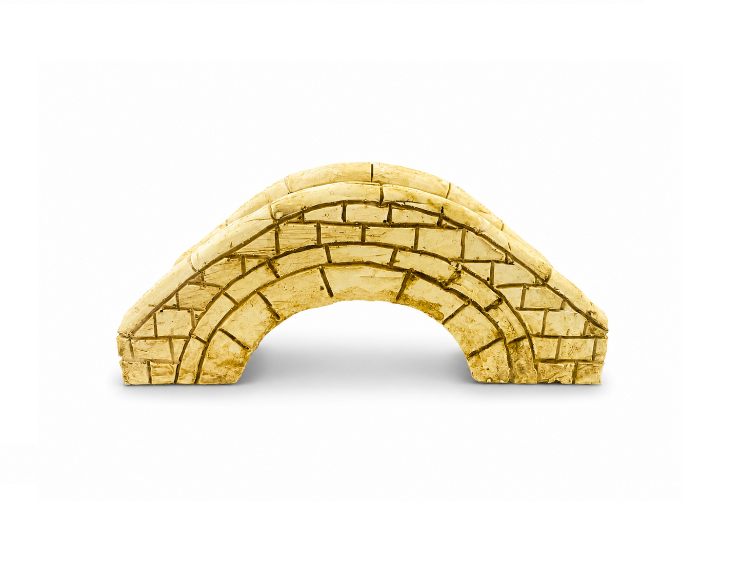 Aquarium Steinbrücke 14cm | Deko Brücke für Aquascaping, Garnelenaquarium und Terrarium