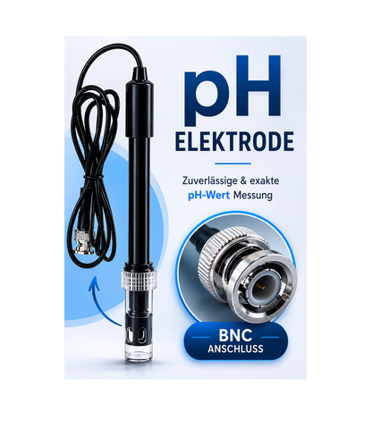 pH Elektrode mit BNC Anschluss für TUNZE pH-Controller