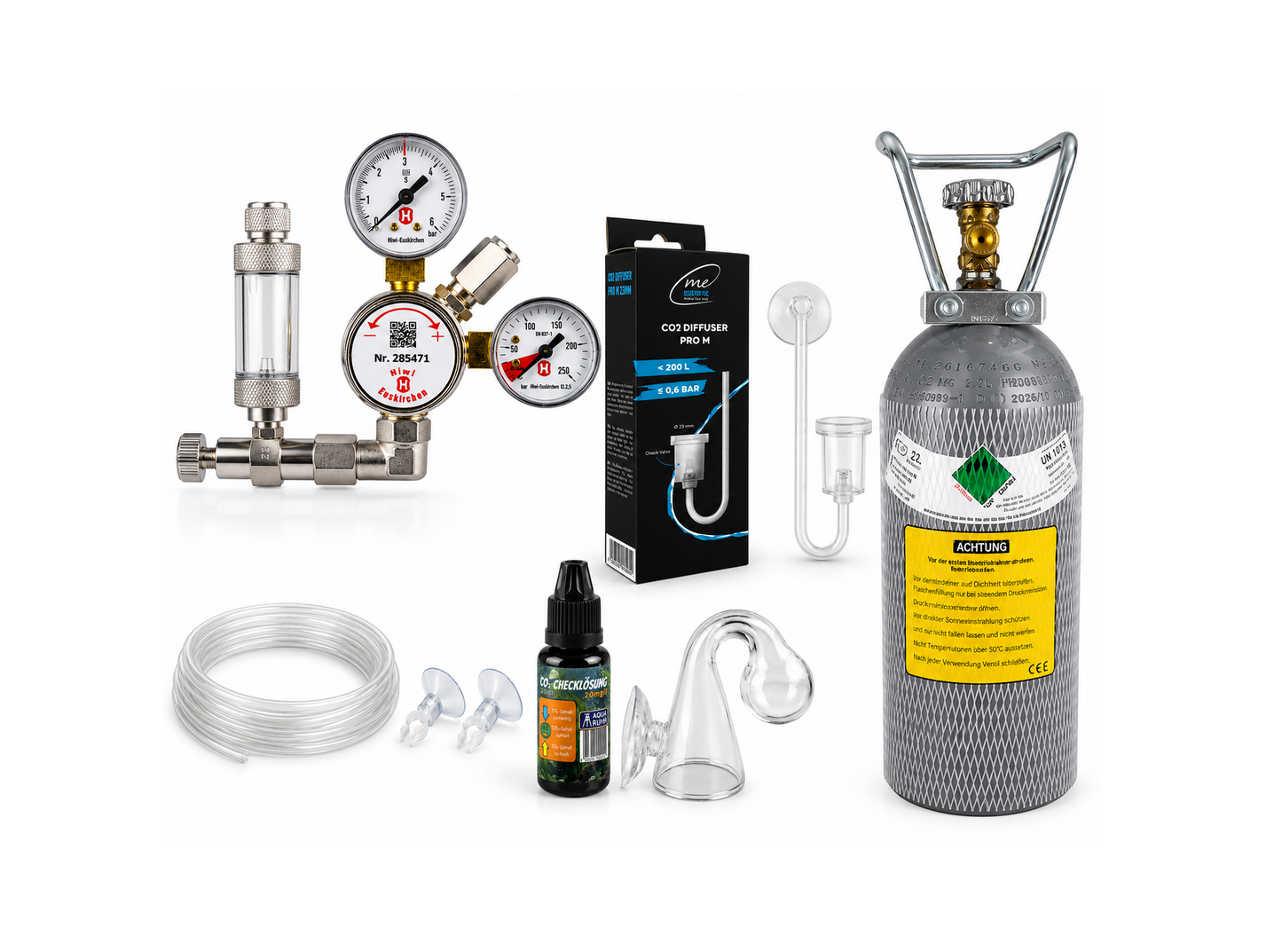 AQUA RUHR CO₂ Mehrweg Anlage PRO Aquascaping bis 400 Liter