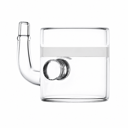 CO₂-Glas-Diffusor M mit 1 Sauger Japan Style für Aquarien von 120-160 L