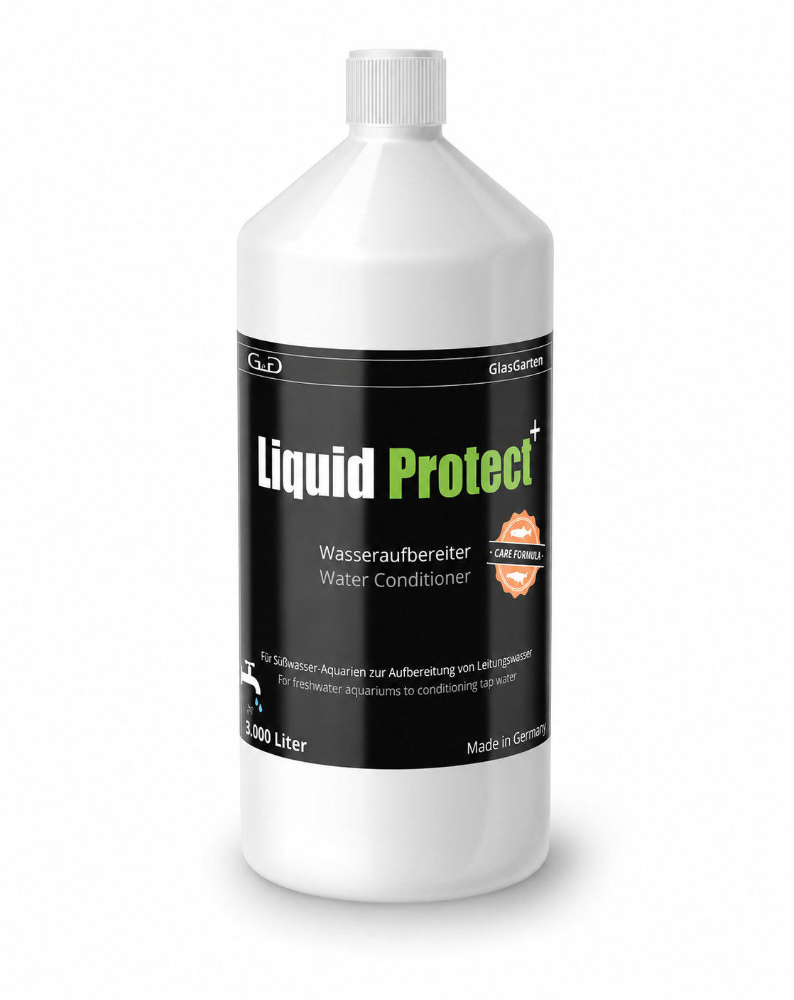 GlasGarten Liquid Protect+ Wasseraufbereiter – Schutz vor Kupfer, Chlor und Schwermetallen für Aquarium, Garnelen & Fische