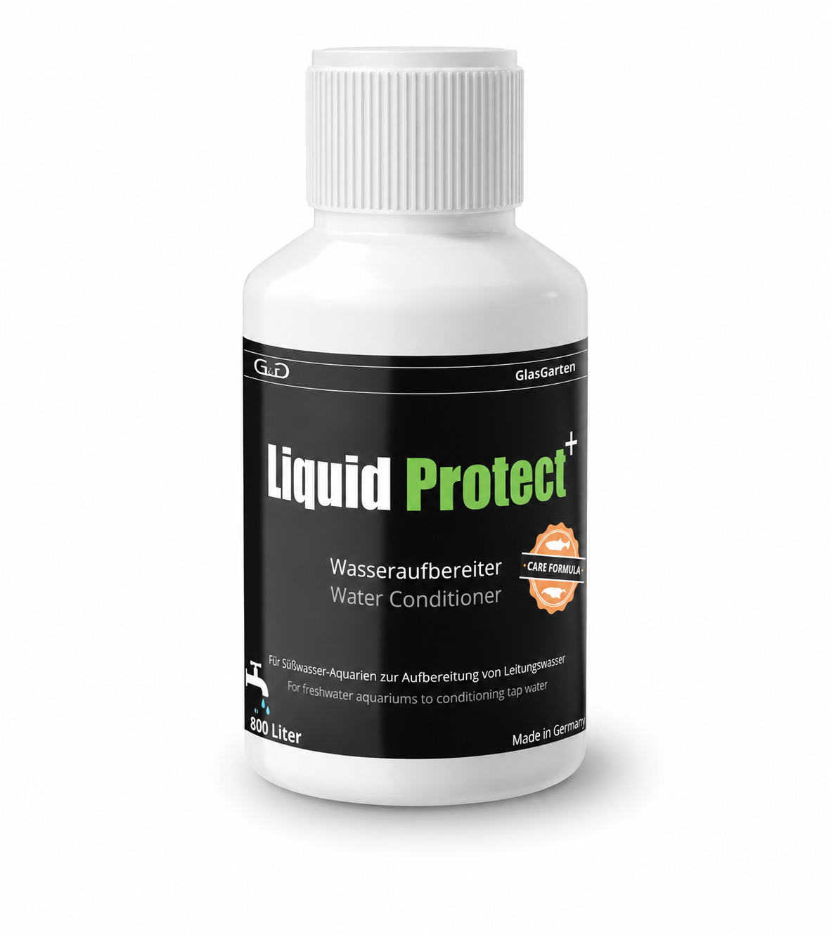GlasGarten Liquid Protect+ Wasseraufbereiter – Schutz vor Kupfer, Chlor und Schwermetallen für Aquarium, Garnelen & Fische