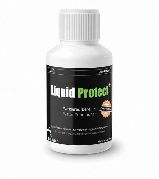 GlasGarten Liquid Protect+ Wasseraufbereiter – Schutz vor Kupfer, Chlor und Schwermetallen für Aquarium, Garnelen & Fische