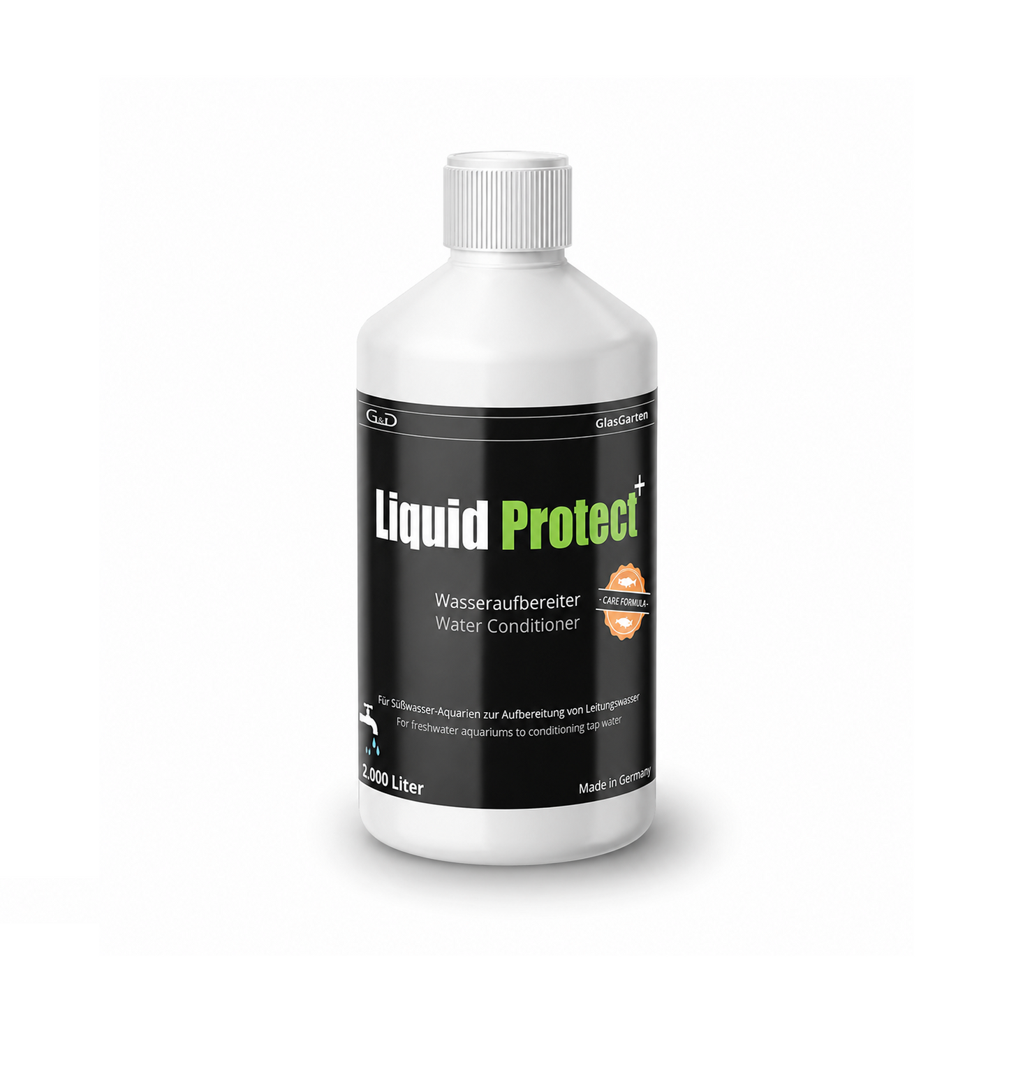 GlasGarten Liquid Protect+ Wasseraufbereiter – Schutz vor Kupfer, Chlor und Schwermetallen für Aquarium, Garnelen & Fische