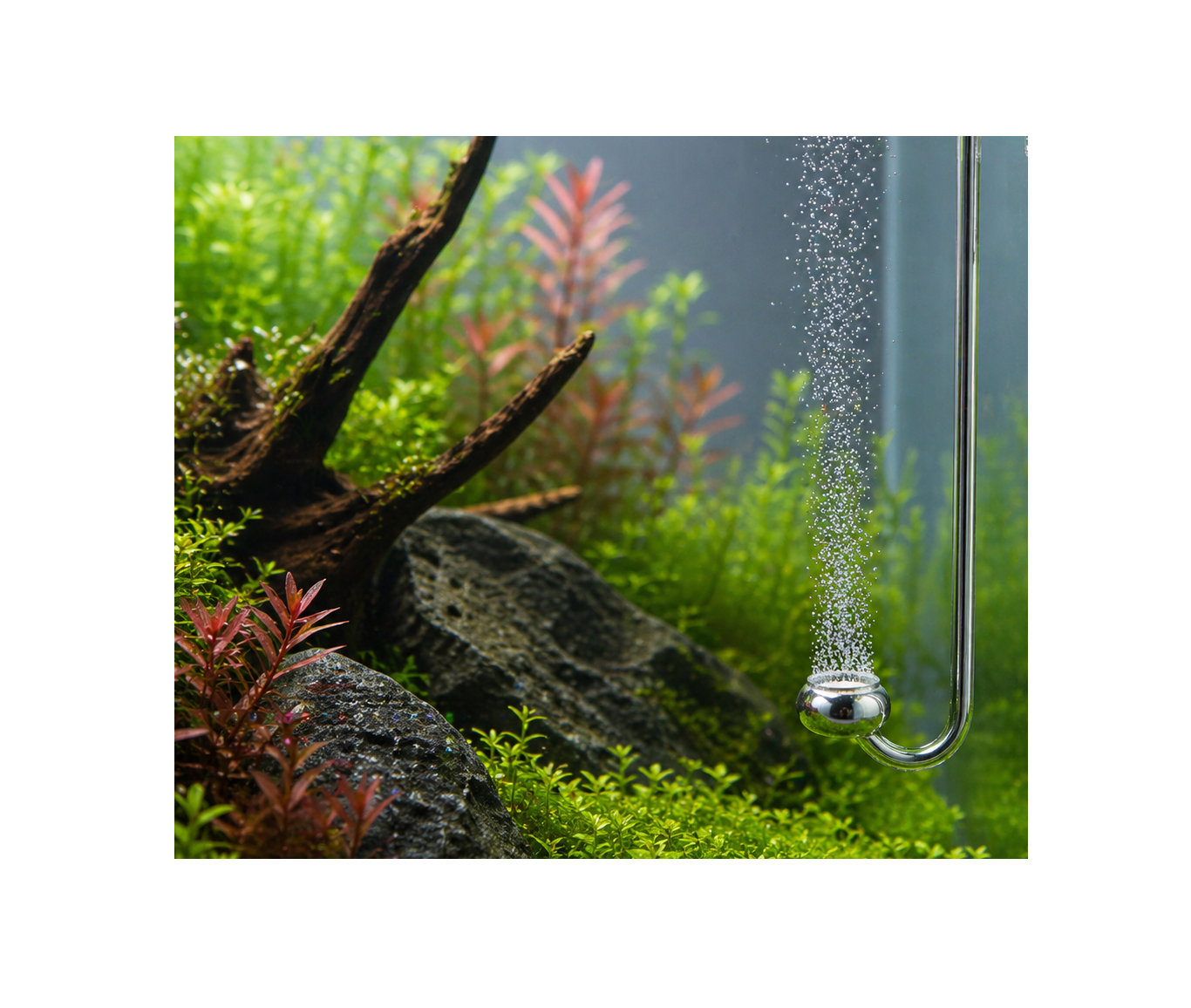 CO₂-Edelstahl Diffusor HangOn mit Clip