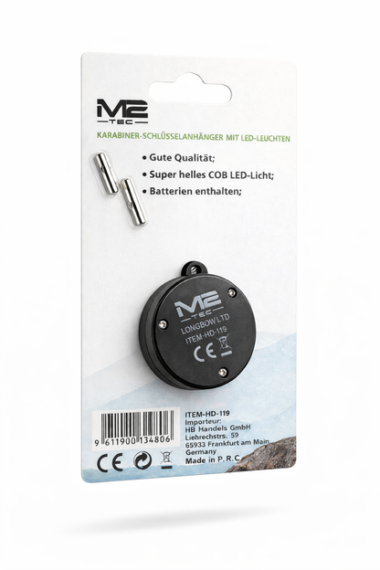 LED-Schlüsselanhänger mit 3 Lichtmodi – kompakt & vielseitig