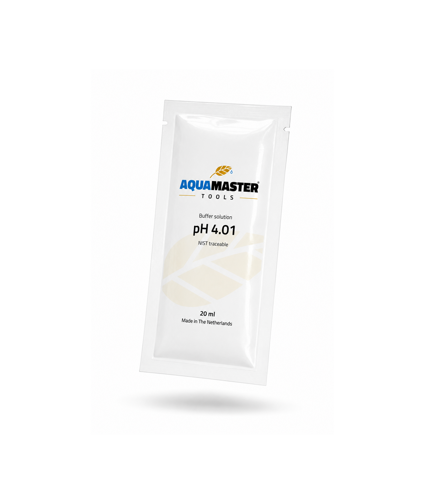 Aqua Master pH Elektroden Eichlösung | Kalibrierlösung pH 4,01 – 20 ml Beutel
