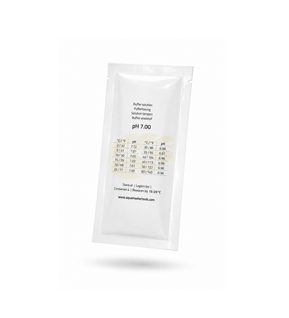Aqua Master pH Elektroden Eichlösung | Kalibrierlösung pH 7,00 – 20 ml Beutel