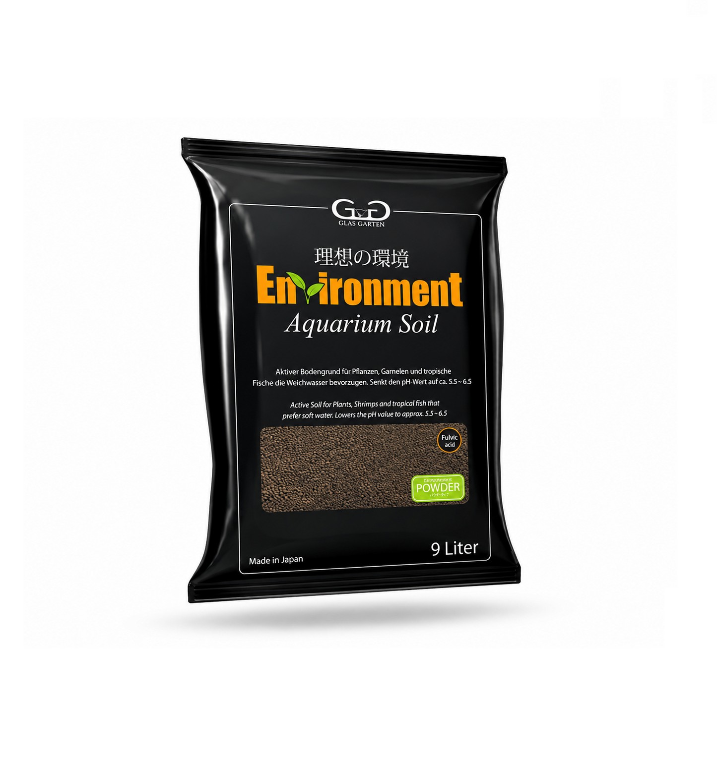 GlasGarten Environment Aquarium Soil Powder | 9 Liter