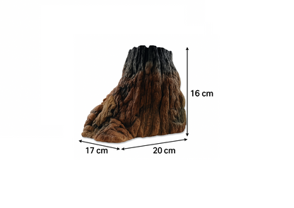 Aquarium Vulkan Größe L – Naturgetreue Deko mit Höhlenfunktion