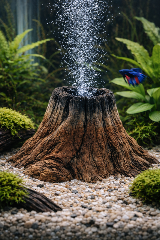 Aquarium Vulkan groß – Naturgetreue Deko mit Höhlenfunktion