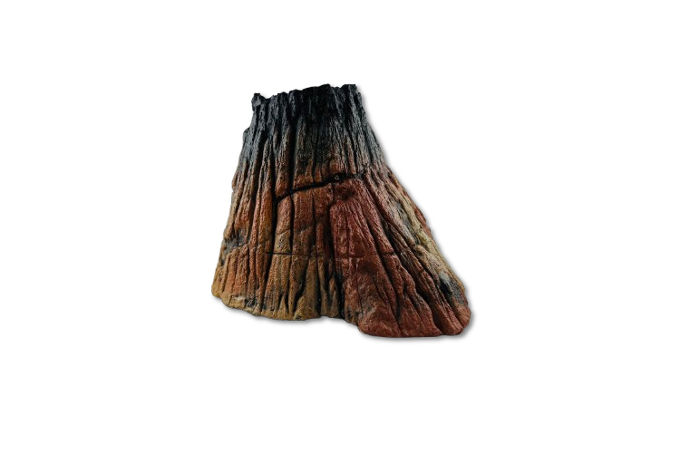 Aquarium Vulkan Größe S – Naturgetreue Deko mit Höhlenfunktion