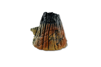 Aquarium Vulkan Größe S – Naturgetreue Deko mit Höhlenfunktion